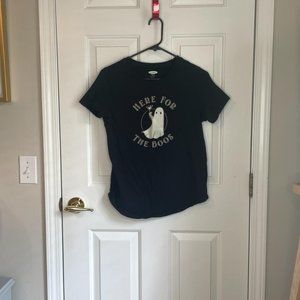 "Here for the Boos" Ghost Halloween tee, by Old Navy
